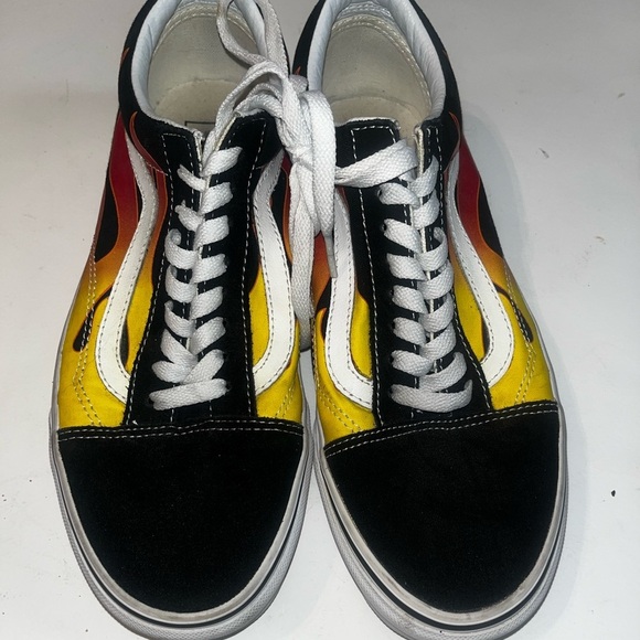 VANS OLD SKOOL FLAME Sneakers Flame Sz 9 Men Women 10.5 Skater - Picture 4 of 9